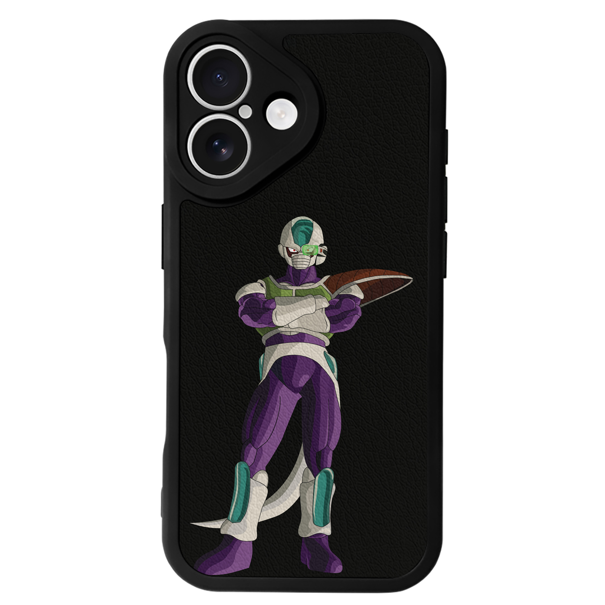 （画像用） ドラゴンボール フリーザ DRAGON BALL Frieza 【iPhone 16シリーズ対応】シリコンスマホケース（レザー調） 材質：シリコン